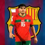 الزلزولي بخلفية فريق برشلونة